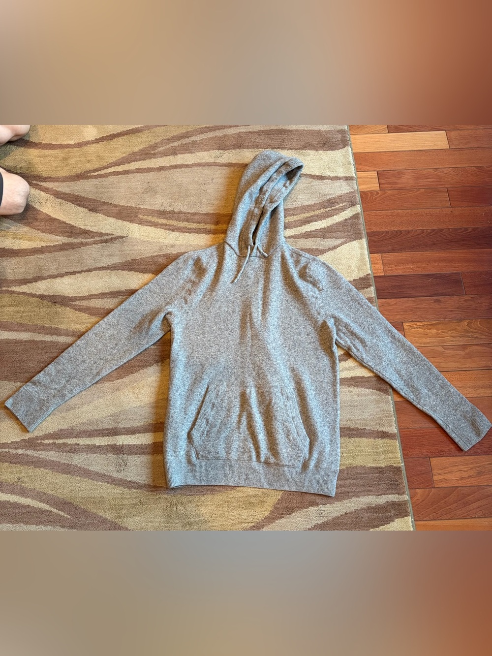Abercrombie & Fitch Men’s Wool Gray Hooded Pullover Sweatshirt - Size XL